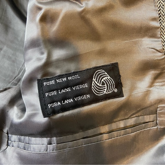 Ralph Lauren x Chaps Grey Wool Blazer Jacket - Picture 4 of 6